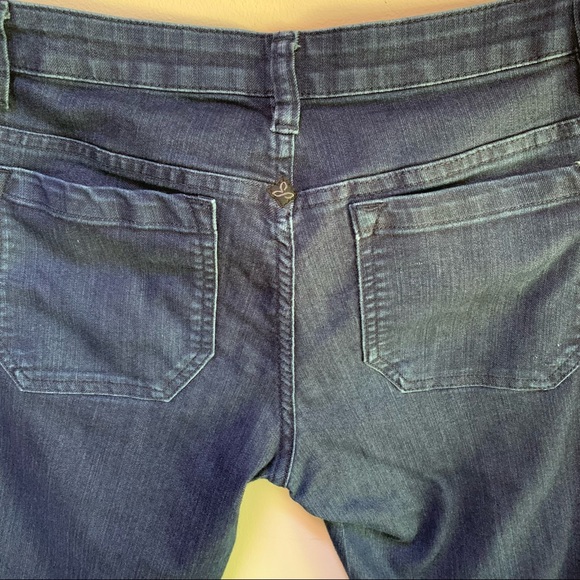 PrAna Organic Cotton Indigo Stripe Jett Capri - Picture 3 of 7